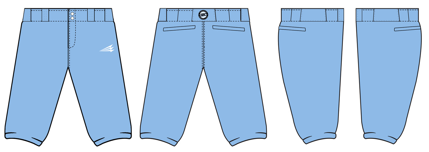 Sarasota Baseball Club Stacheman Elite Custom Knicker Baseball Pants #BP2B