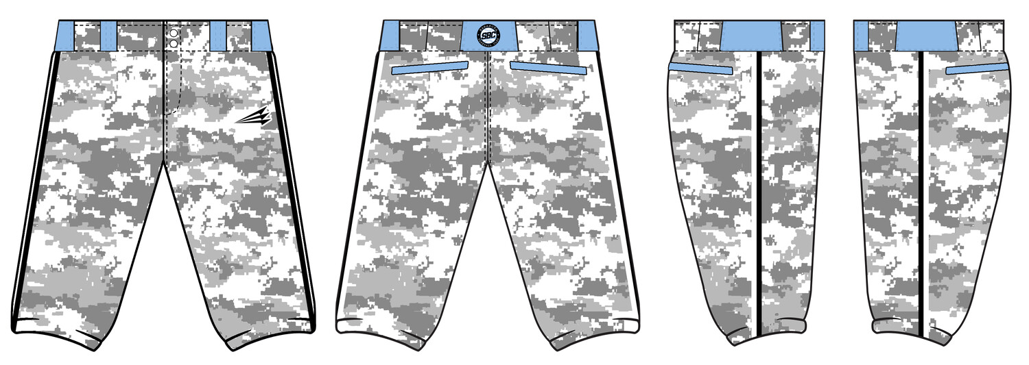 Sarasota Baseball Club Stacheman Elite Custom Knicker Baseball Pants #BP4B
