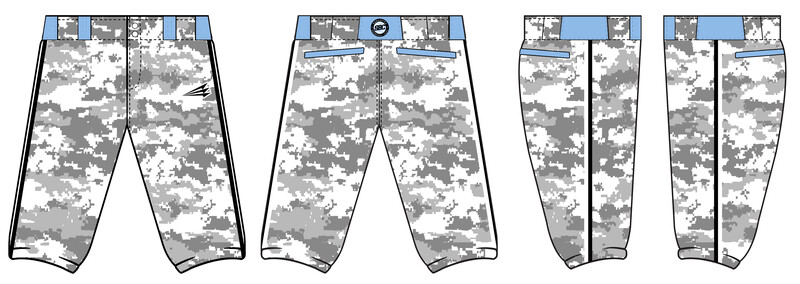 Sarasota Baseball Club Stacheman Elite Custom Knicker Baseball Pants #BP4B