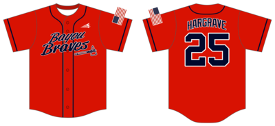 Bayou Braves (Max Sports) Custom Nanodri Baseball Jersey #J2C
