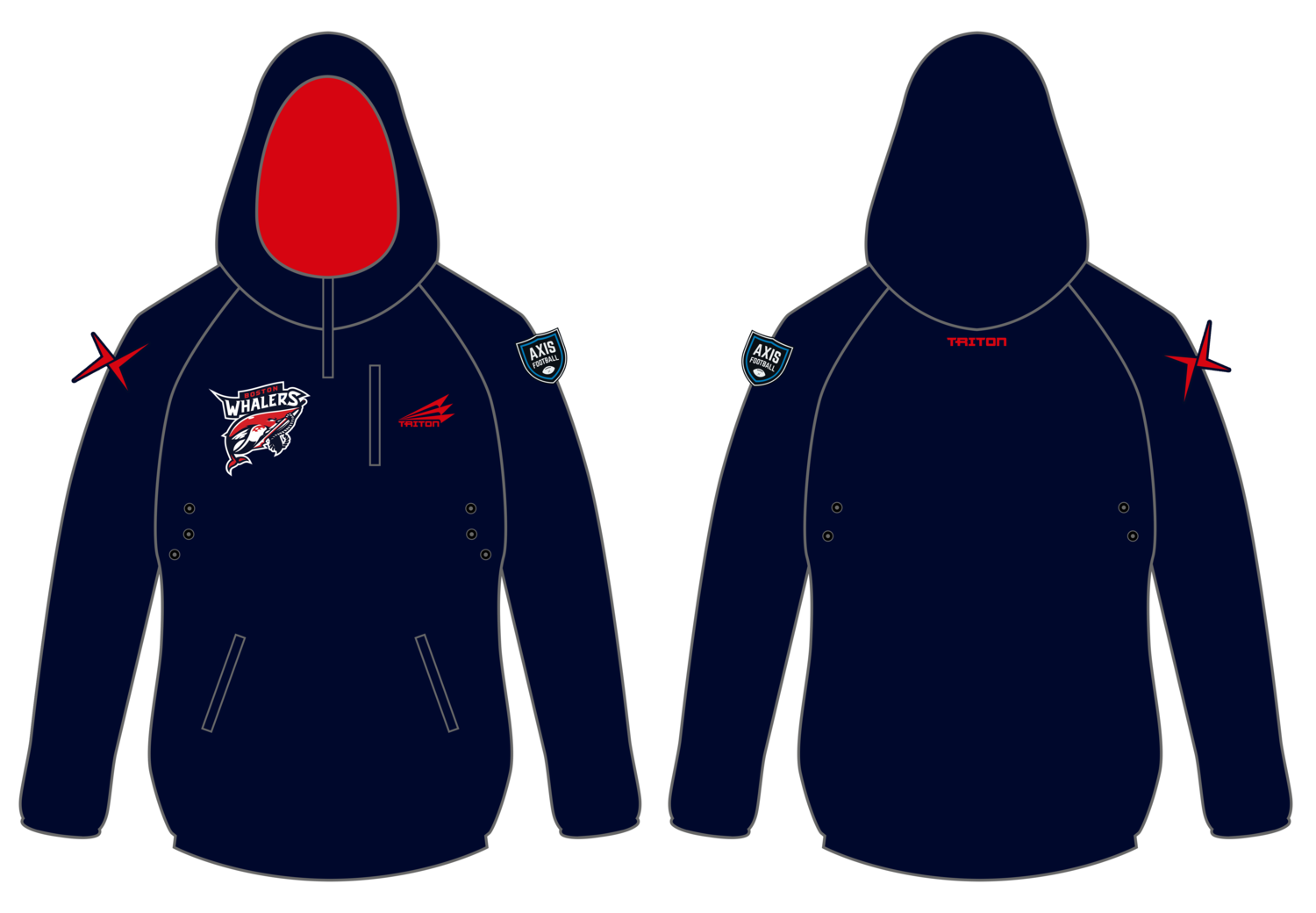 Boston Whalers Custom Gladiator Hoodie #GH1
