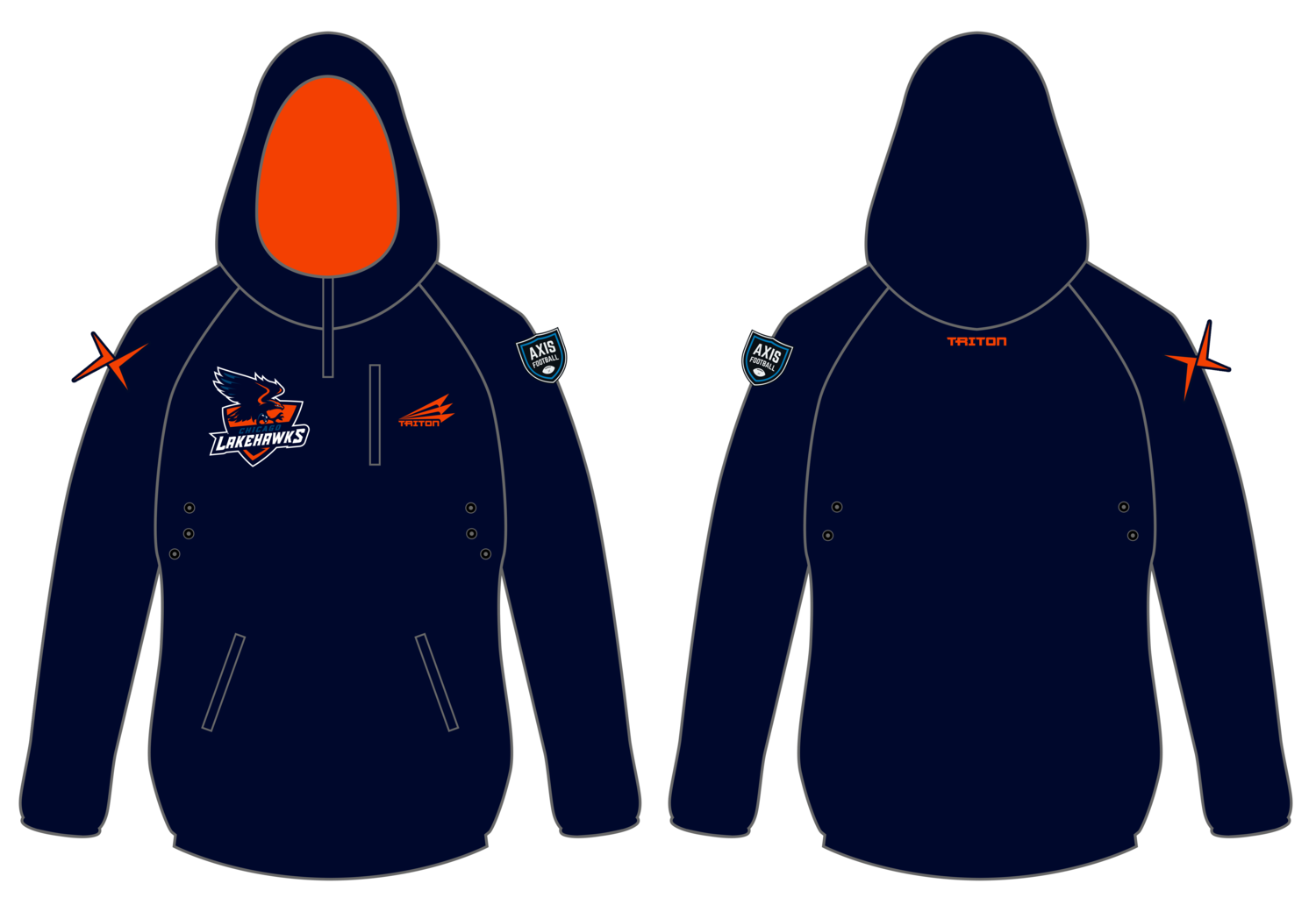 Chicago Lakehawks Custom Gladiator Hoodie #GH1