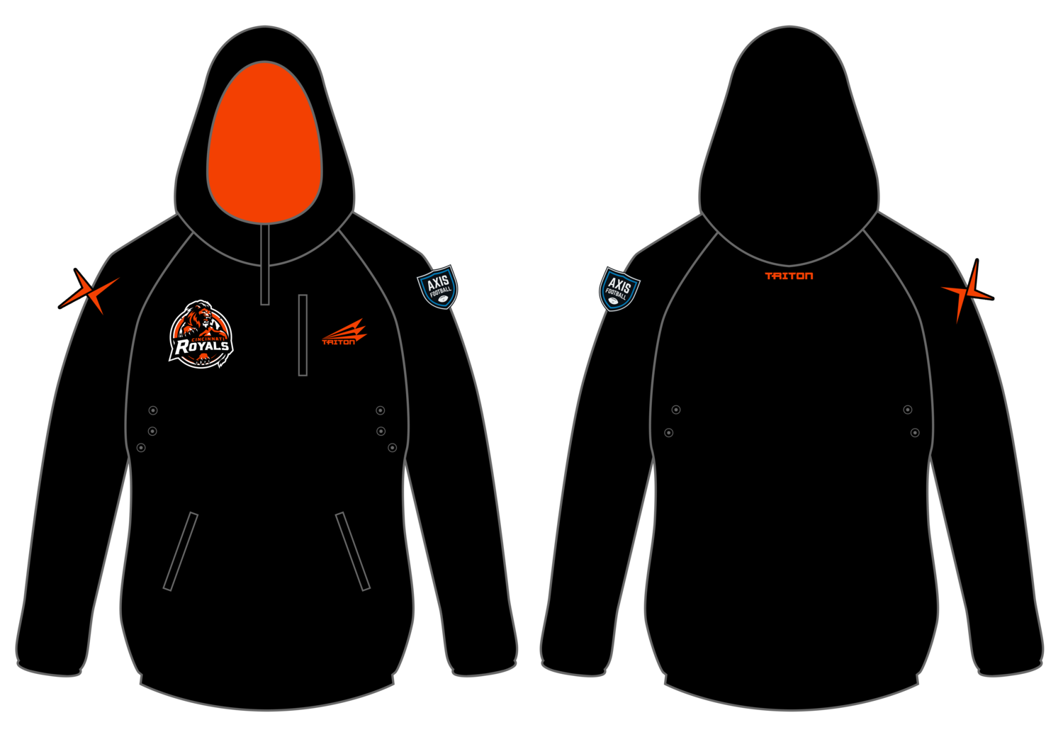 Cincinnati Royals Custom Gladiator Hoodie #GH1