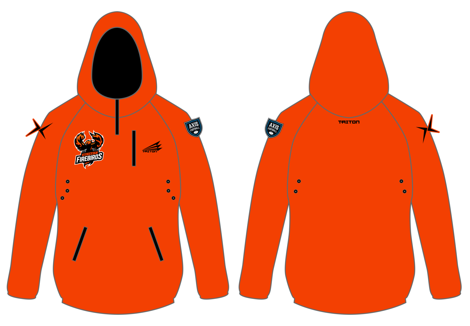Detroit Firebirds Custom Gladiator Hoodie #GH1