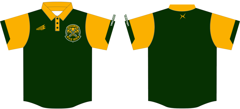 Green Bay Axe Men Custom HyperPolo #HP1