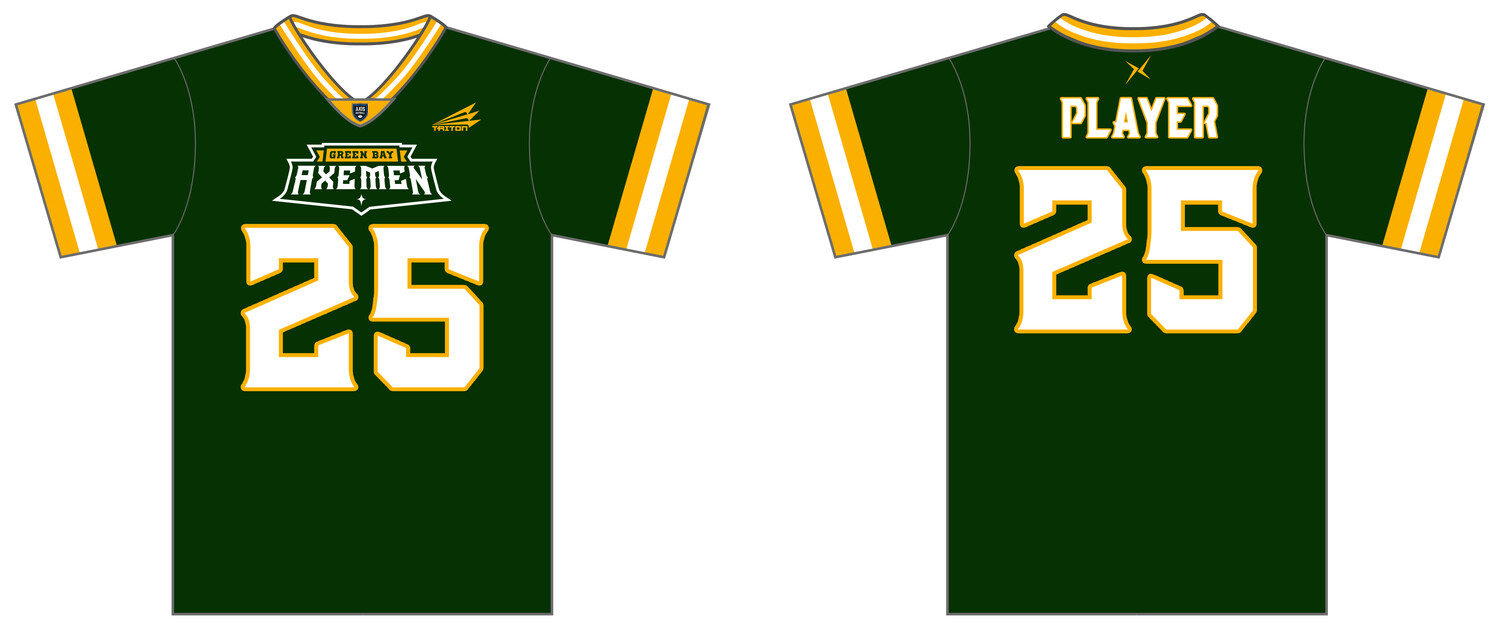 Green Bay Axe Men Custom HexaFlex ESport Jersey #J2