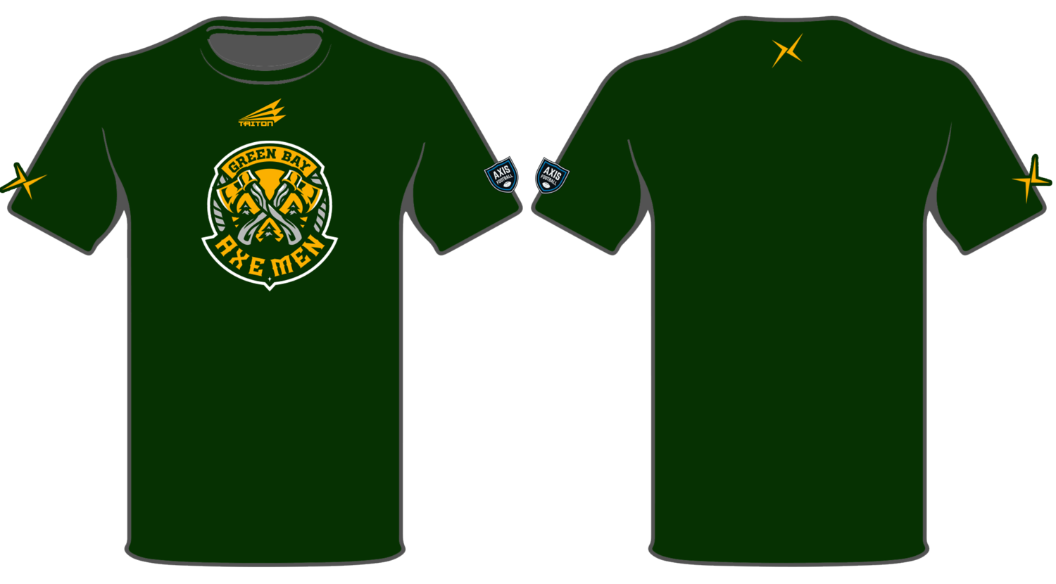 Green Bay Axe Men Custom HyperTee #HT1