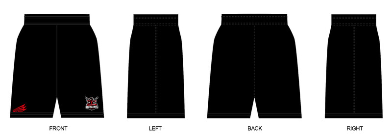 Las Vegas Outlaws Custom Revolution Pocket Shorts #RV1