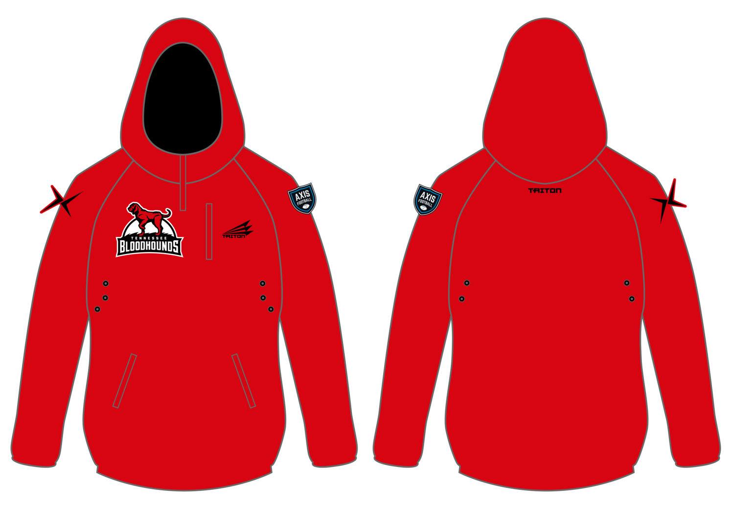 Tennessee Bloodhounds Custom Gladiator Hoodie #GH1