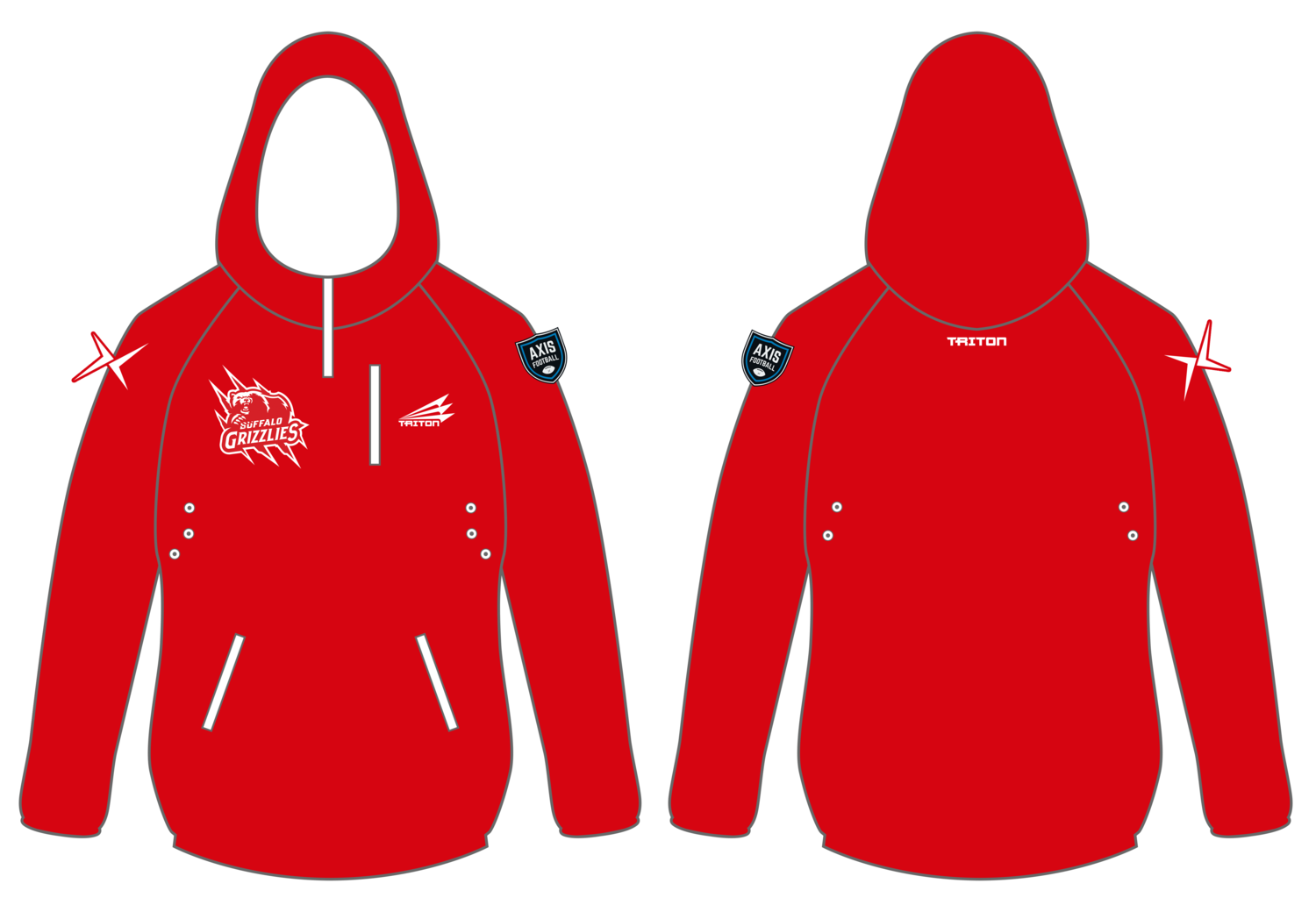 Buffalo Grizzlies Custom Gladiator Hoodie #GH1