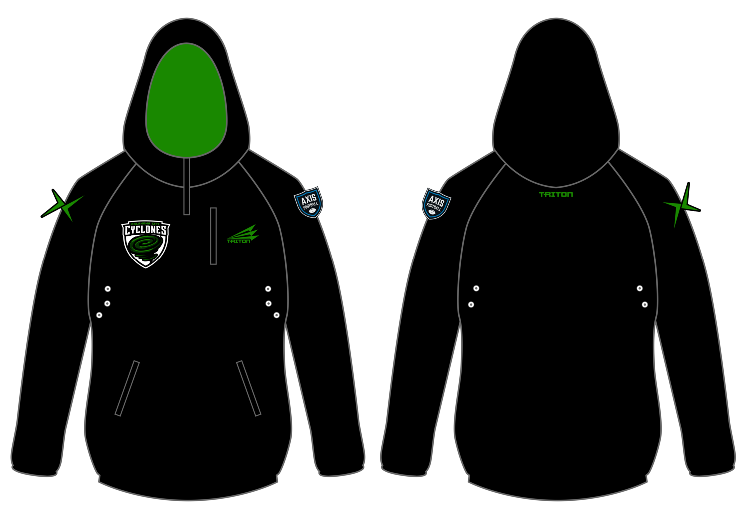 Oklahoma City Cyclones Custom Gladiator Hoodie #GH1