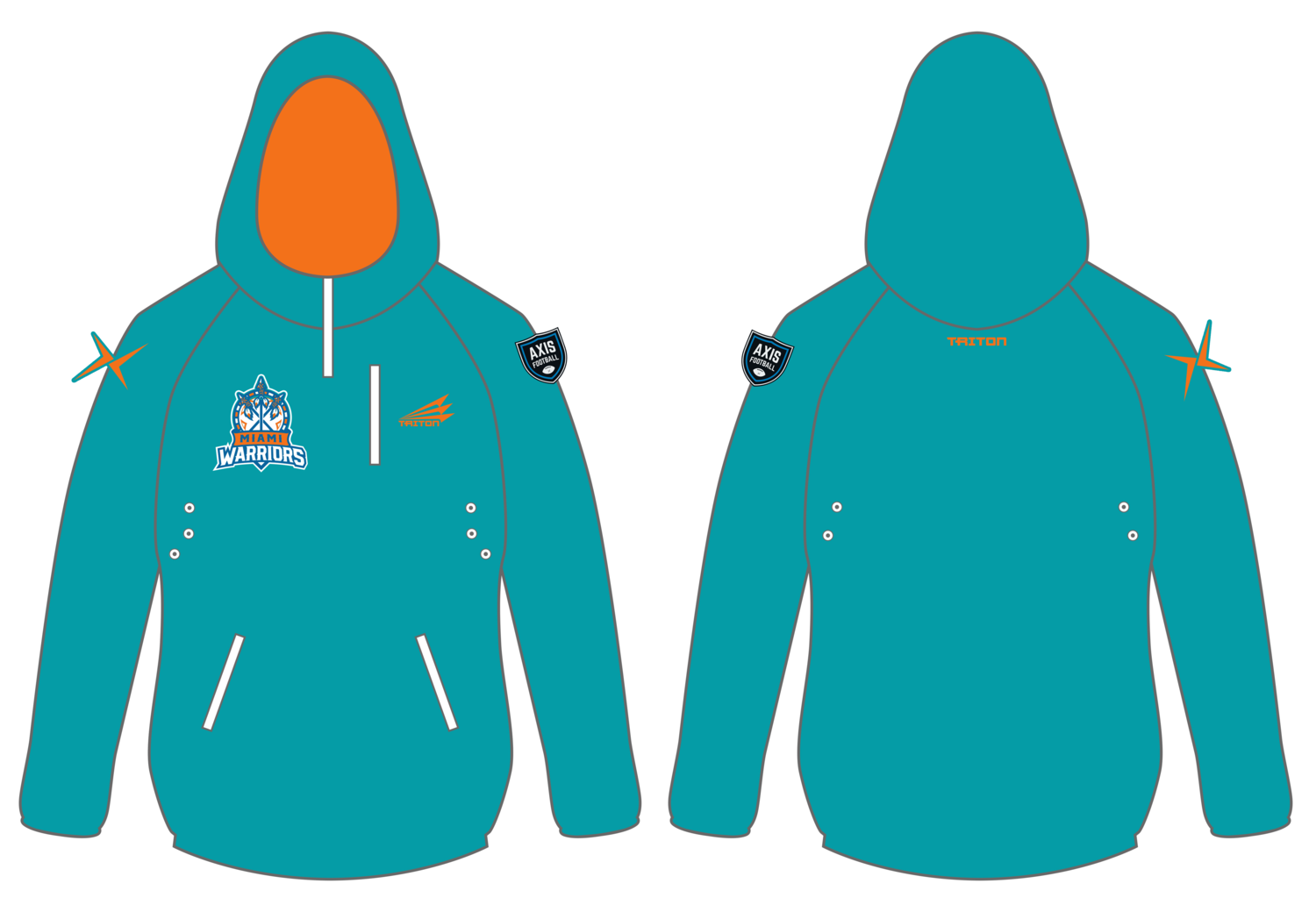 Miami Warriors Custom Gladiator Hoodie #GH1