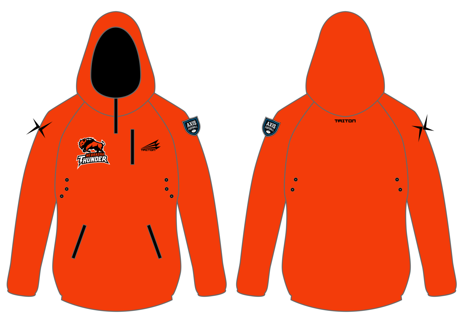 Nebraska Thunder Custom Gladiator Hoodie #GH1