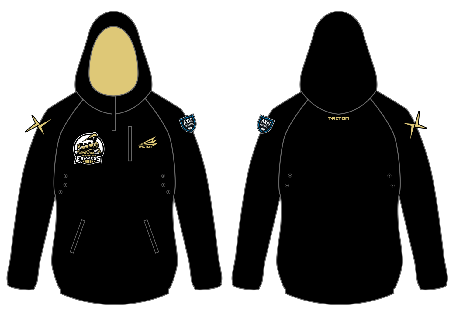 Philadelphia Express Custom Gladiator Hoodie #GH1