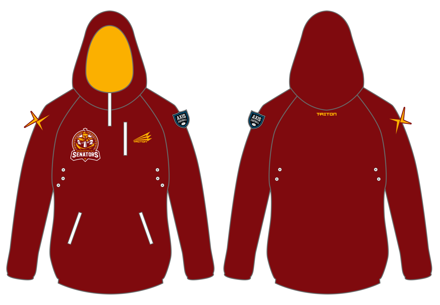 Washington D.C. Senators Custom Gladiator Hoodie #GH1