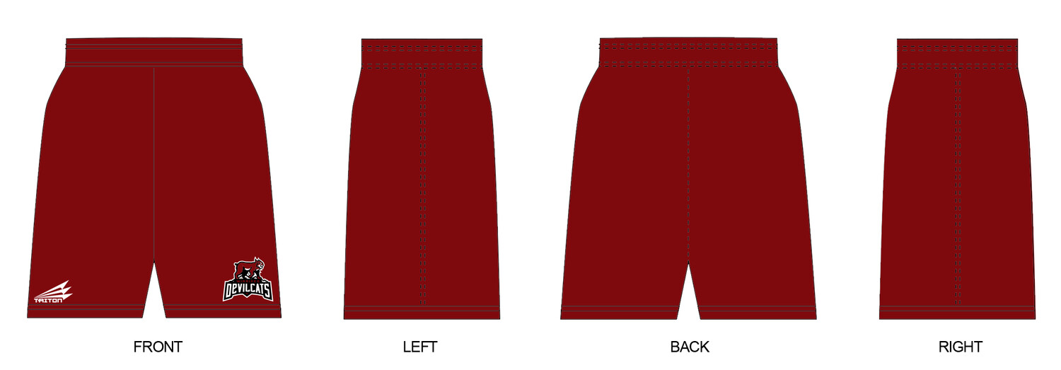 Winnipeg Devilcats Custom Revolution Pocket Shorts #RV1
