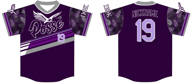 Purple Posse Custom HexaFlex Baseball Jersey #J4D