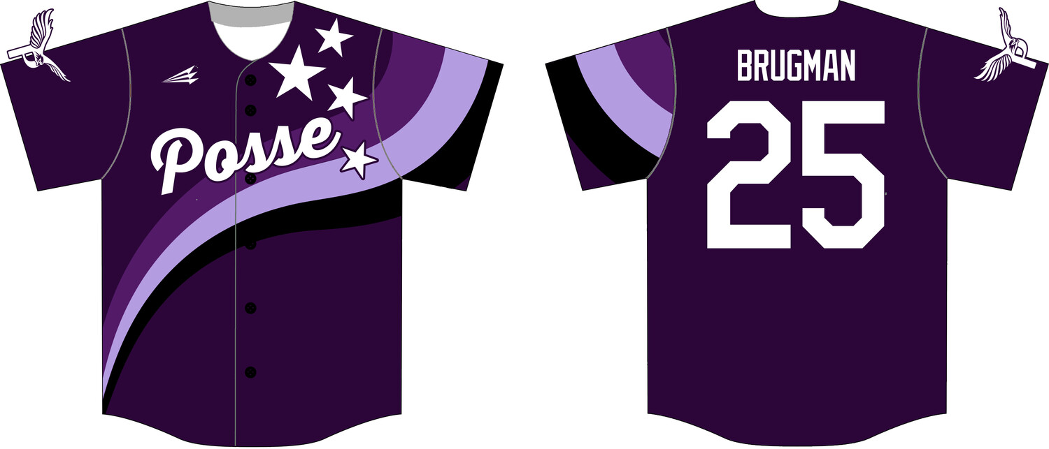Purple Posse Custom HexaFlex Baseball Jersey #J1