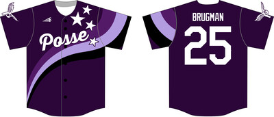 Purple Posse Custom HexaFlex Baseball Jersey #J1