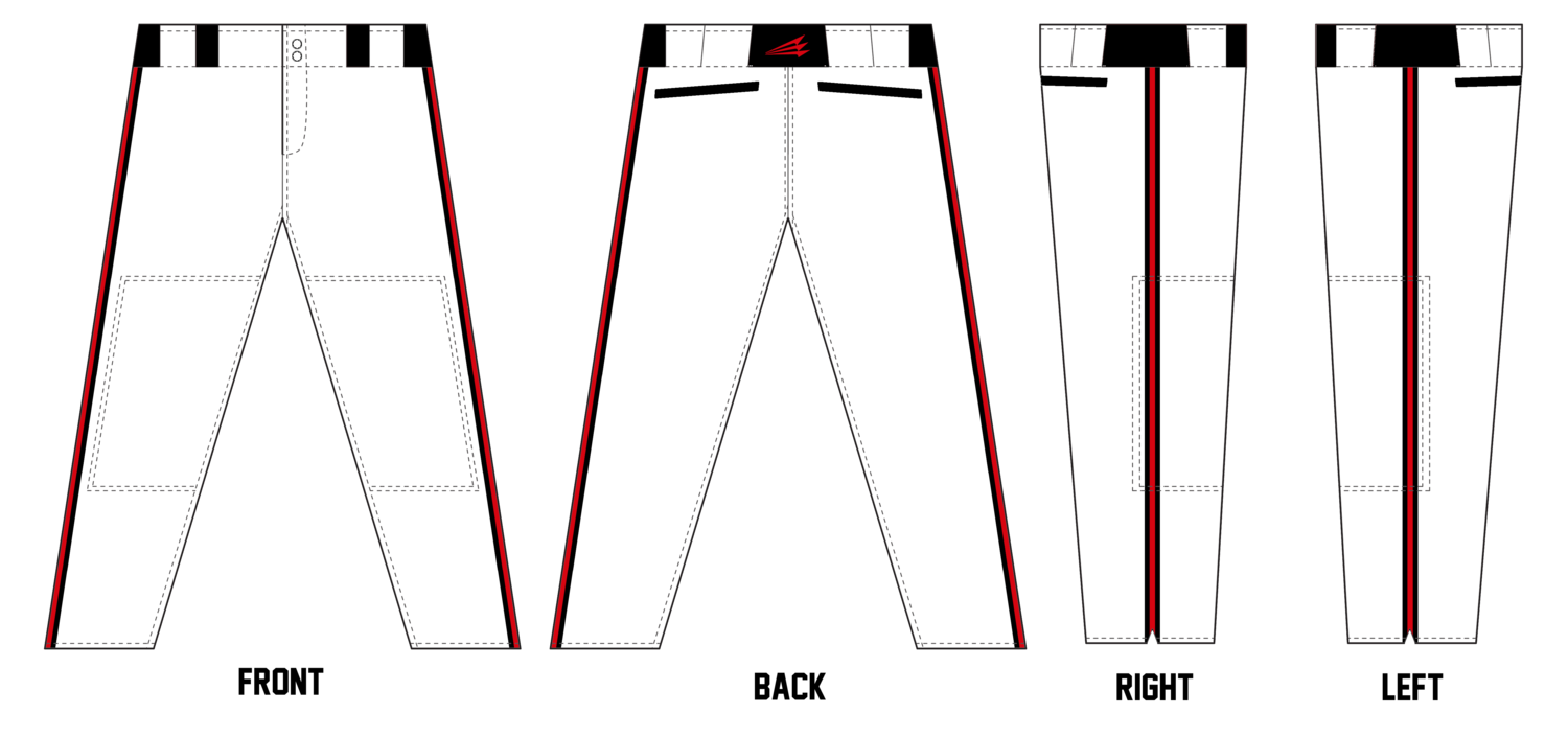 Lubbock Bombers Custom Relaxed Baseball Pant #BP6A