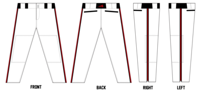 Lubbock Bombers Custom Relaxed Baseball Pant #BP6A