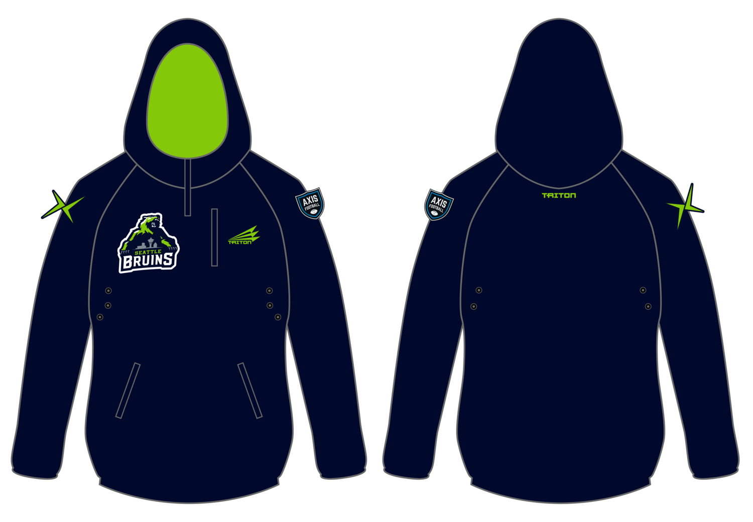 Seattle Bruins Custom Gladiator Hoodie #GH1