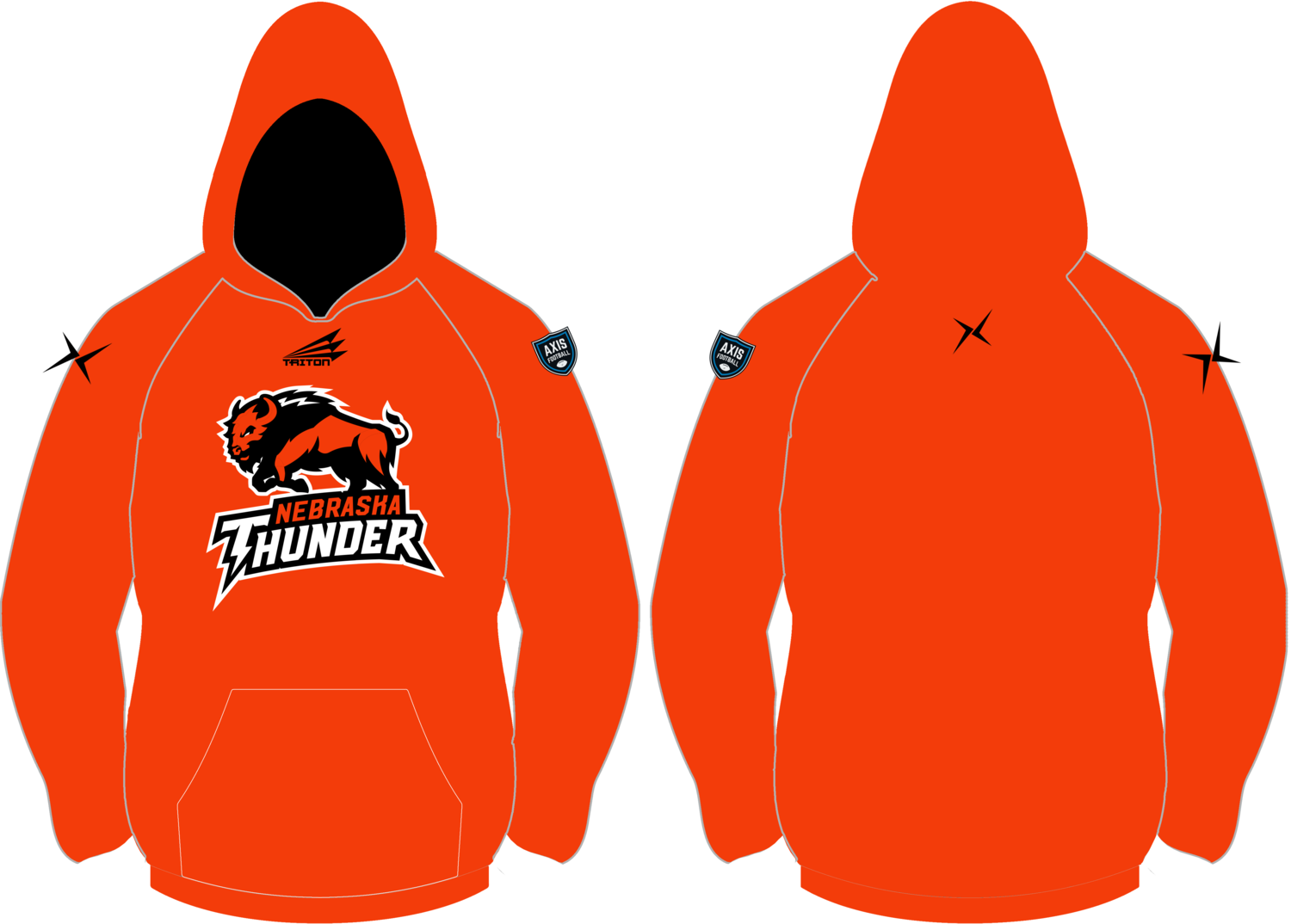 Nebraska Thunder Custom Vulcan Hoodie #VH1