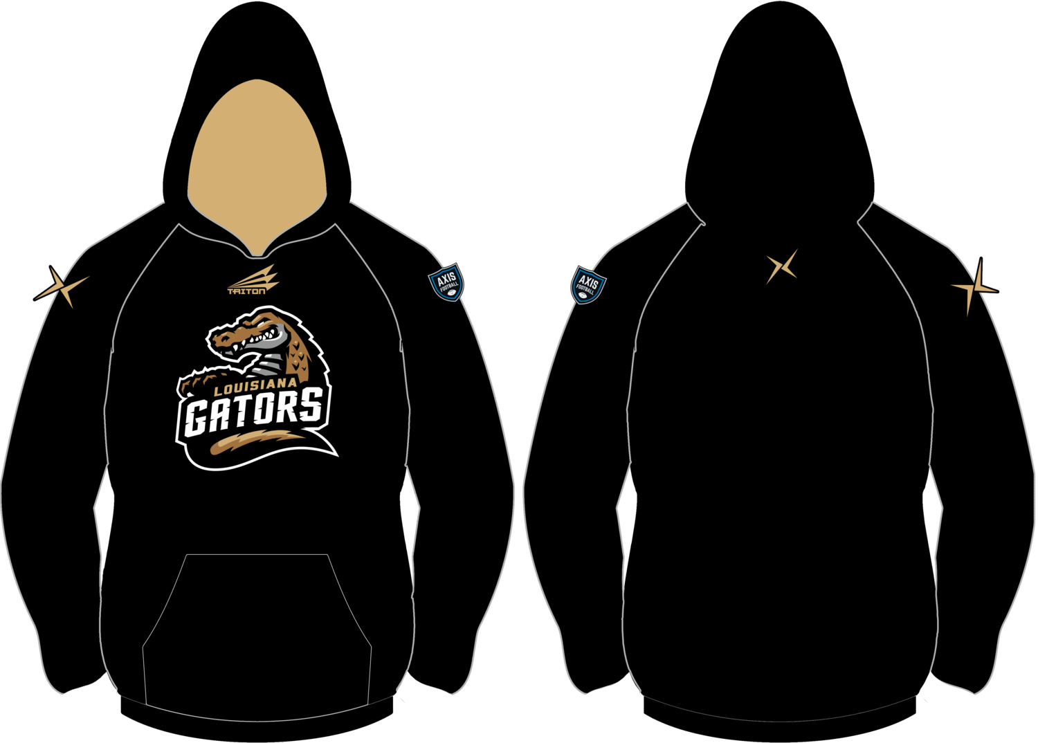 Louisiana Gaters Custom Vulcan Hoodie #VH1