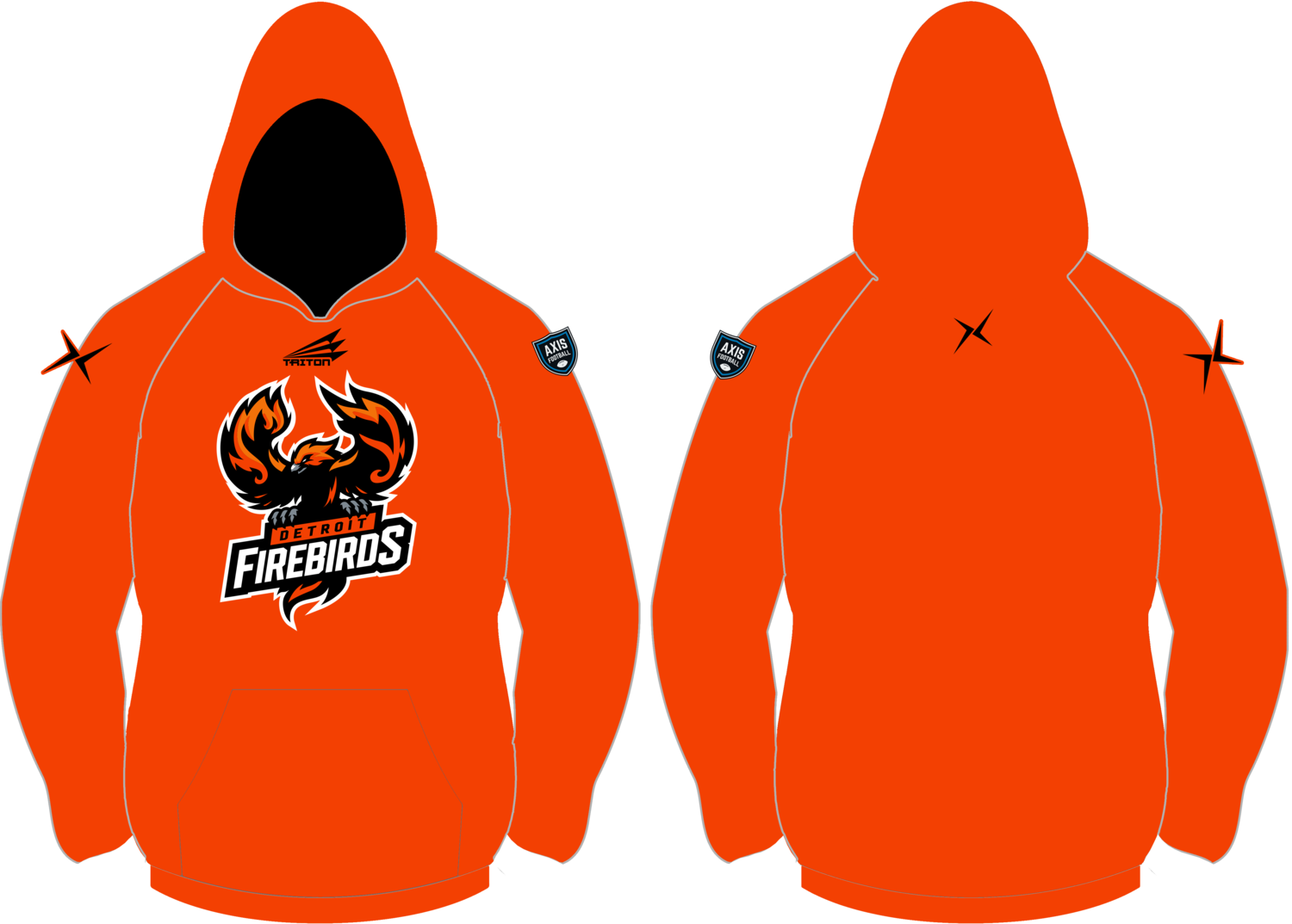 Detroit Firebirds Custom Vulcan Hoodie #VH1