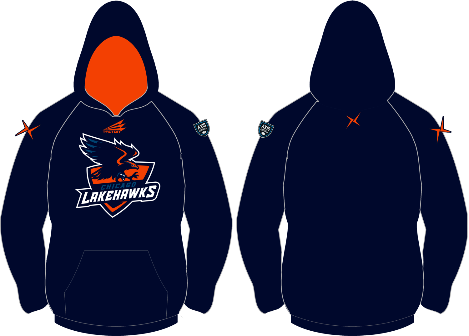 Chicago Lakehawks Custom Vulcan Hoodie #VH1