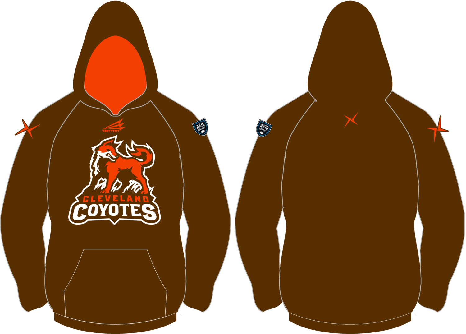 Cleveland Coyotes Custom Vulcan Hoodie #VH1