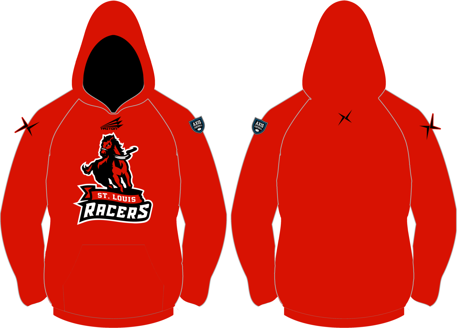 St. Louis Racers Custom Vulcan Hoodie #VH1
