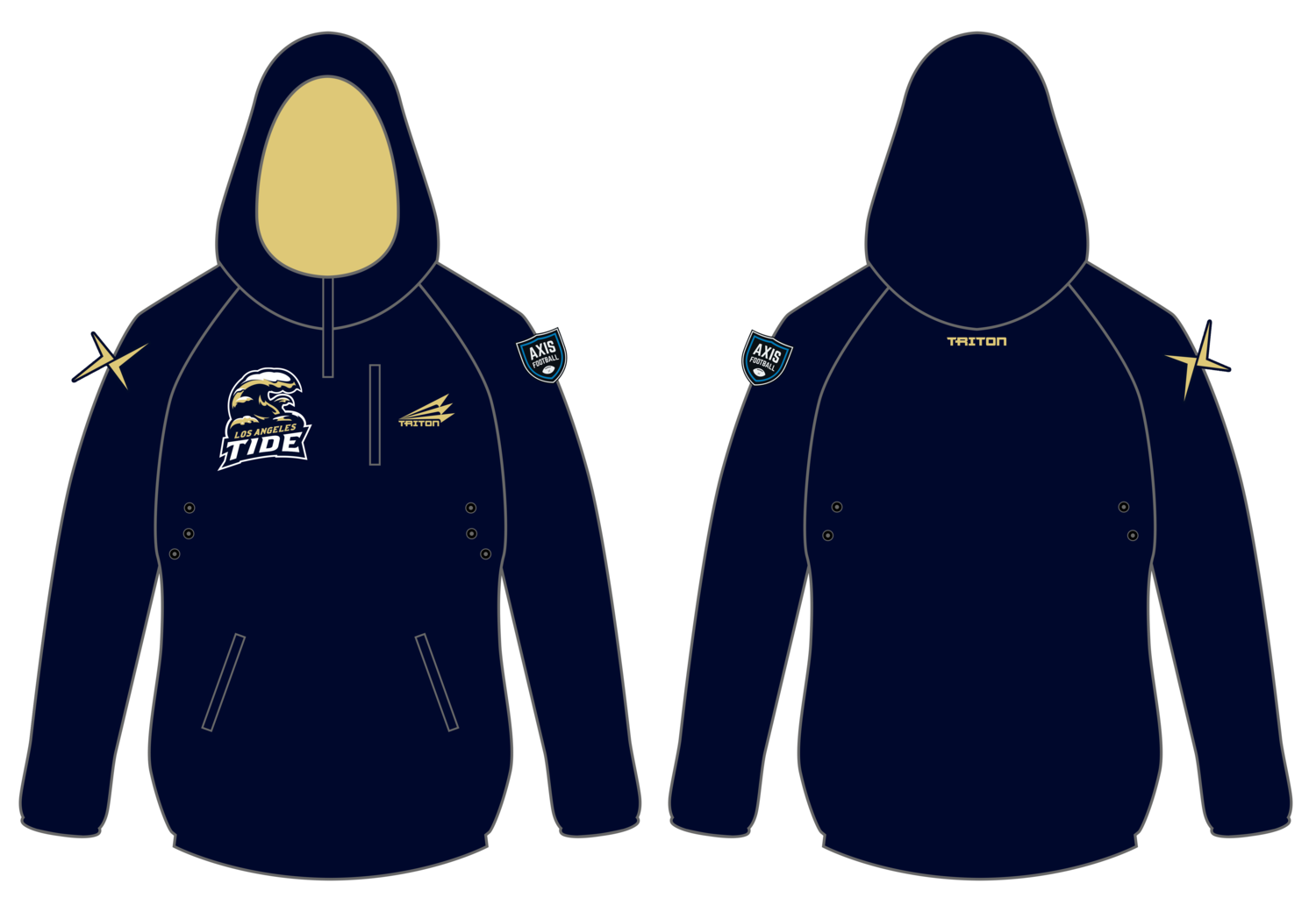 Los Angeles Tide Custom Gladiator Hoodie #GH1