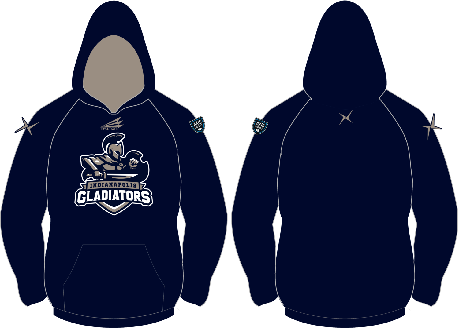 Indianapolis Gladiators Custom Vulcan Hoodie #VH1