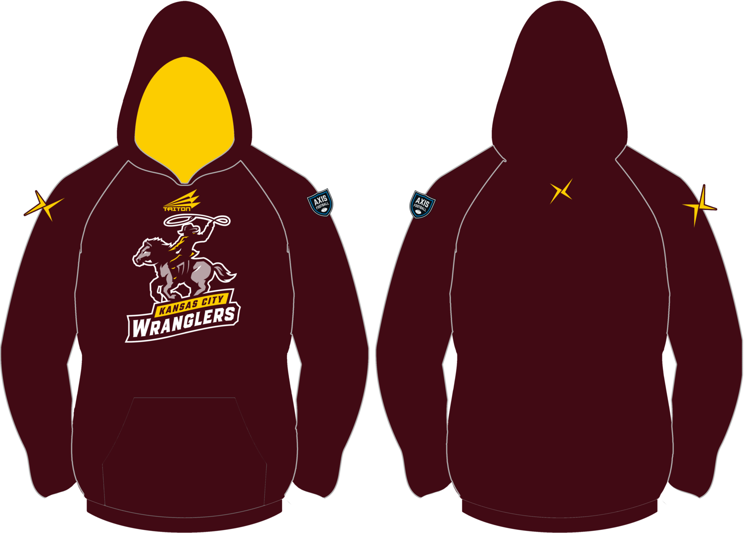 Kansas City Wranglers Custom Vulcan Hoodie #VH1