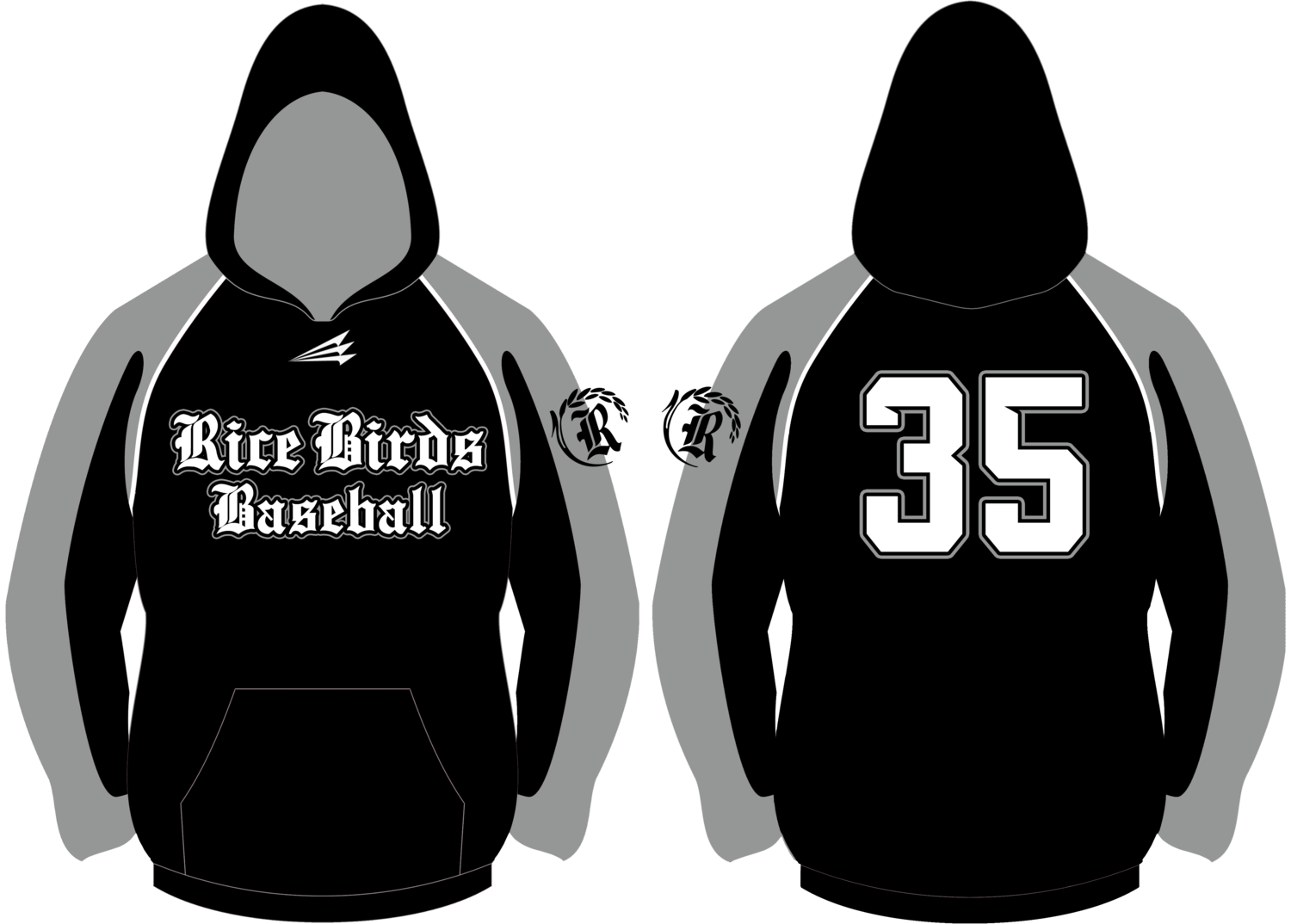 Rayne Ricebirds Custom Vulcan Hoodie #VH1