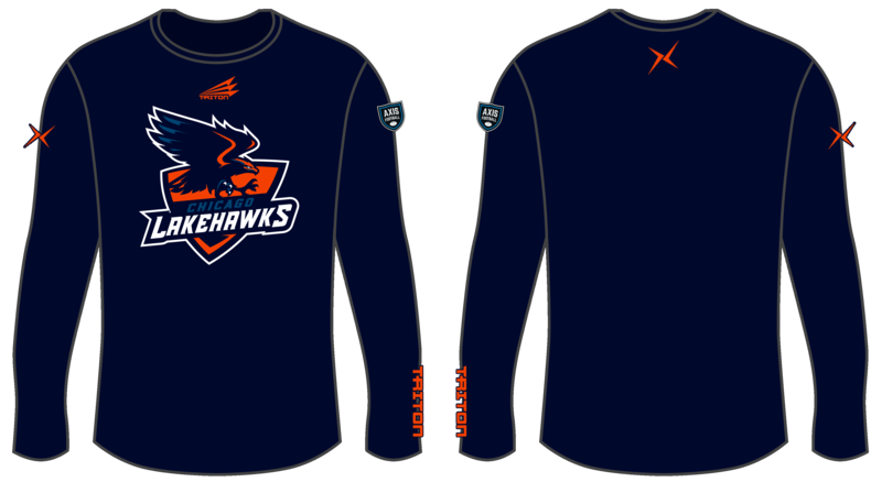 Chicago Lakehawks Custom Longsleeve HyperTee #LHT1