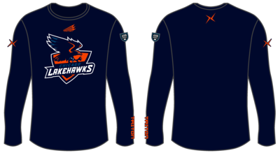 Chicago Lakehawks Custom Longsleeve HyperTee #LHT1