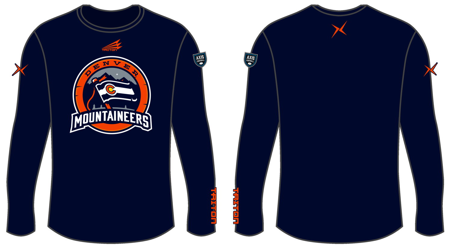 Denver Mountaineers Custom Longsleeve HyperTee #LHT1