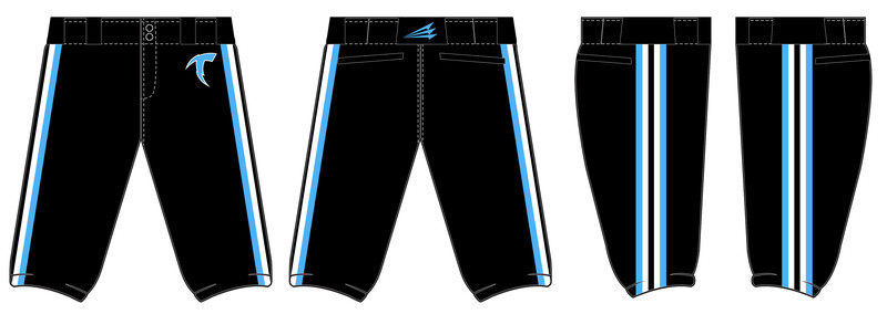 Miami Thunder Stacheman Elite Custom Knicker Baseball Pants #BP6B