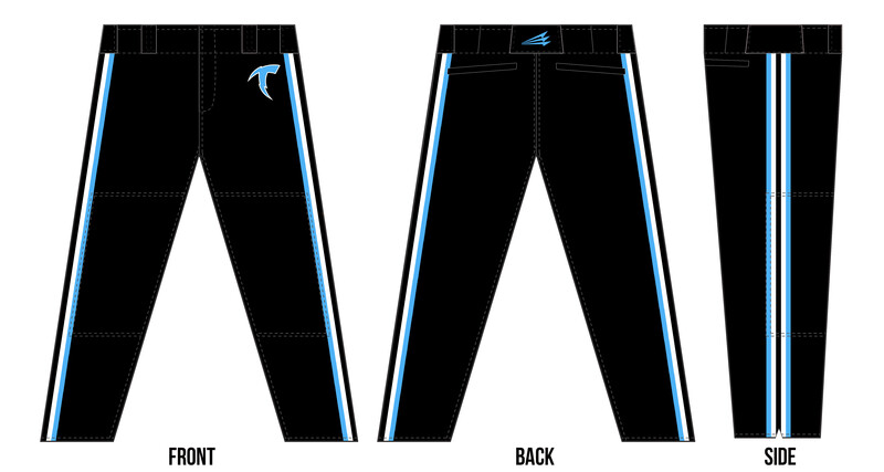 Miami Thunder Stacheman Elite Custom Long Baseball Pants #BP6A