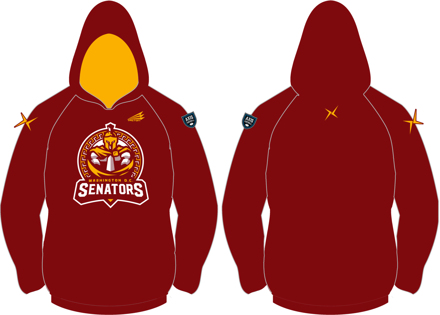 Washington D.C. Senators Custom Vulcan Hoodie #VH1