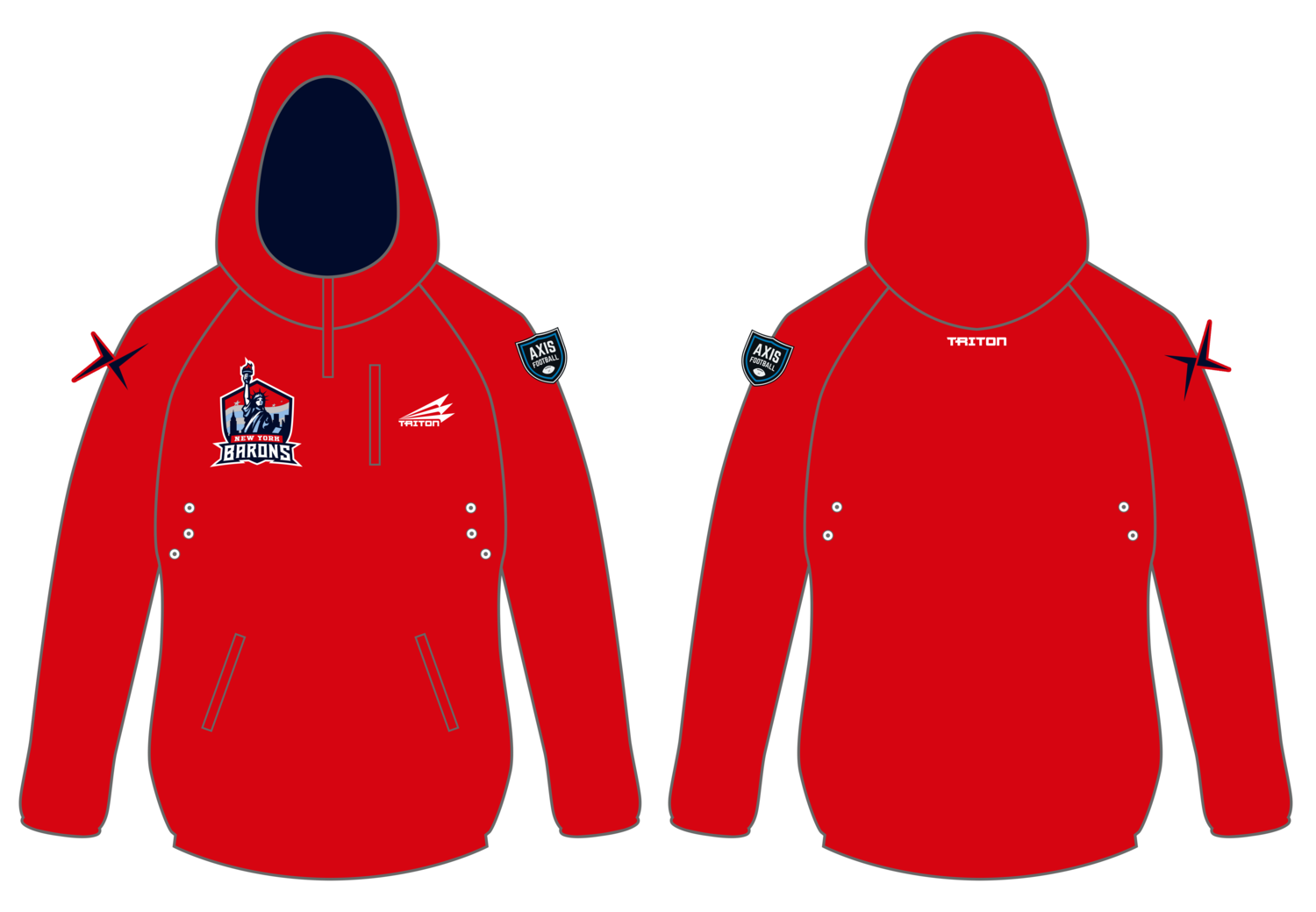 New York Barons Custom Gladiator Hoodie #GH1
