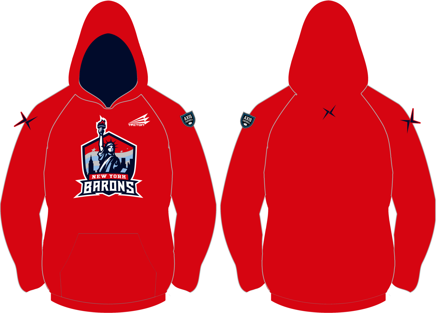 New York Barons Custom Vulcan Hoodie #VH1