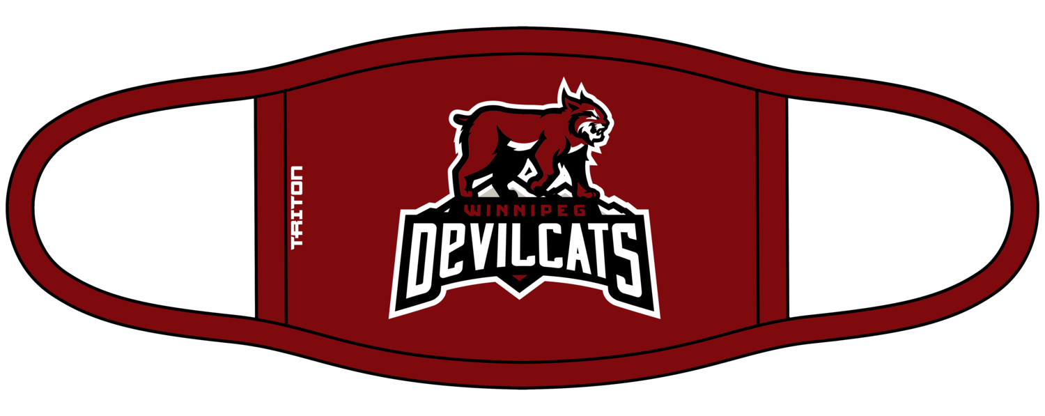 Winnipeg Devilcats Custom Face Mask #FM1