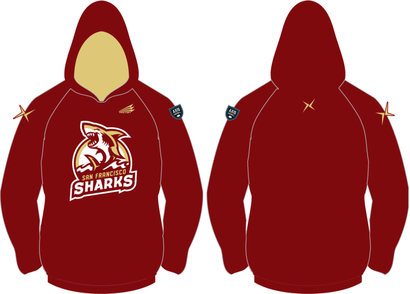 San Francisco Sharks Custom Vulcan Hoodie #VH1