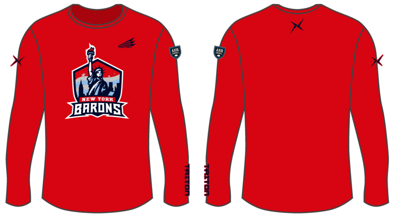 New York Barons Custom Long Sleeve HyperTee #LHT1