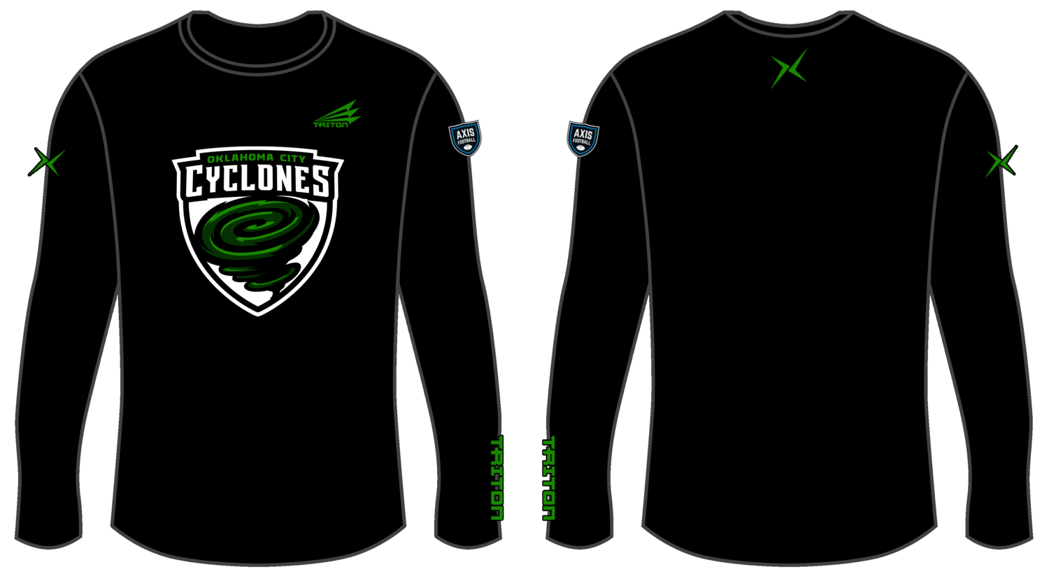 Oklahoma City Cyclones Custom Long Sleeve HyperTee #LHT1