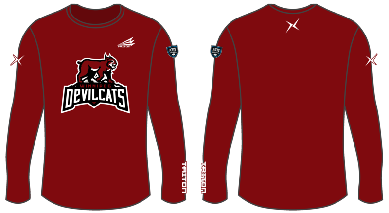 Winnipeg Devilcats Custom Long Sleeve HyperTee #LHT1