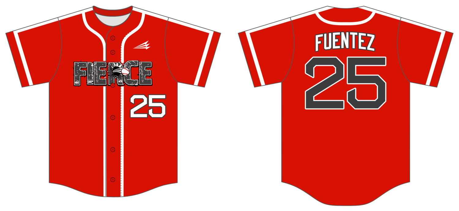 Fierce Baseball Custom NanoDri Baseball Jersey #J7